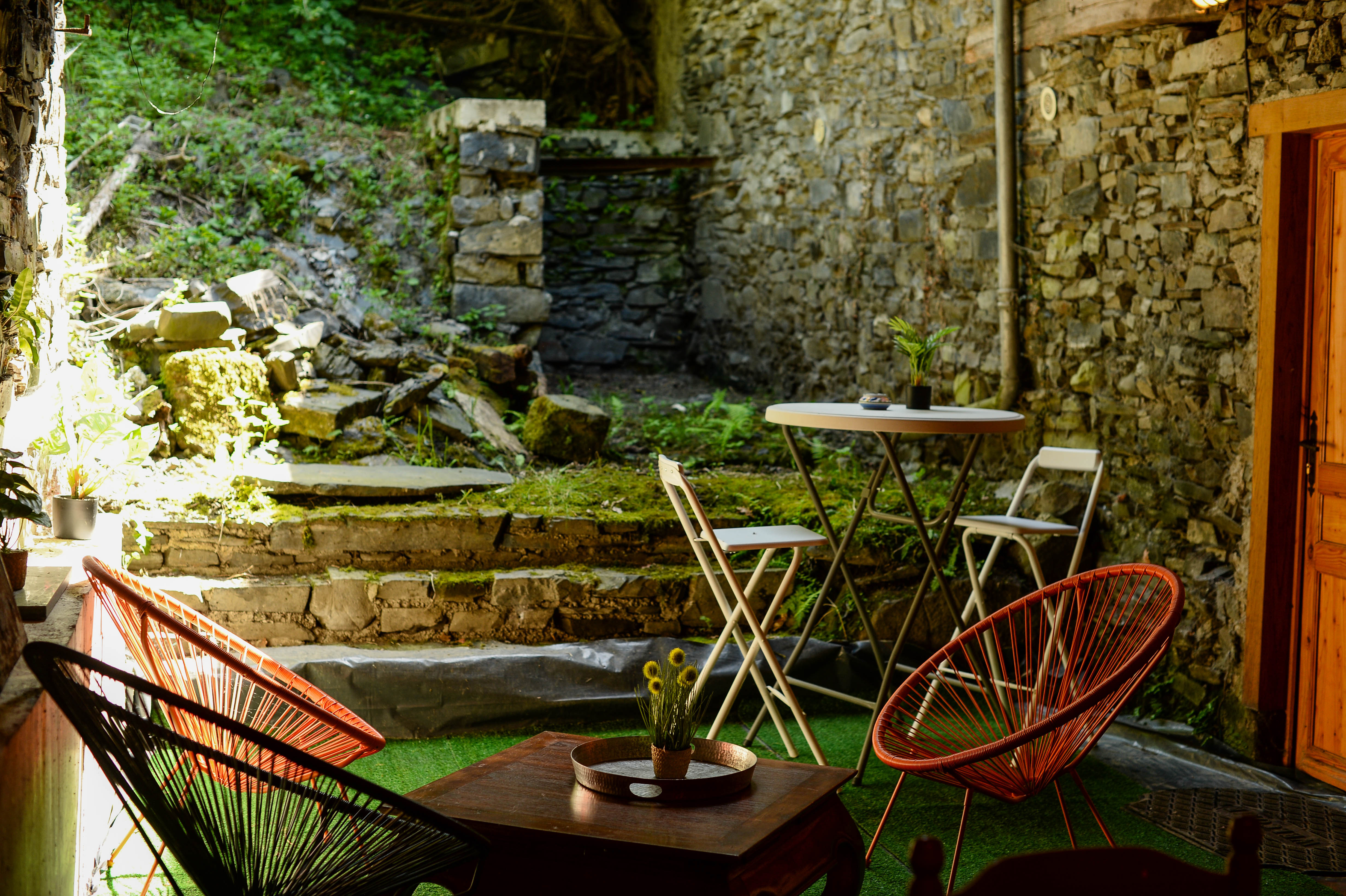 The covered patio of 26 m², private outdoor relaxation space